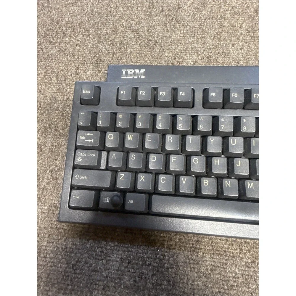 IBM Black Wired Keyboard KB-9910 Works